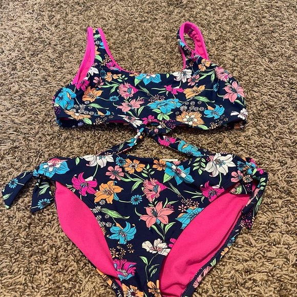 Angel Beach Floral Print Two Piece Bathing Suit - Picture 2 of 5